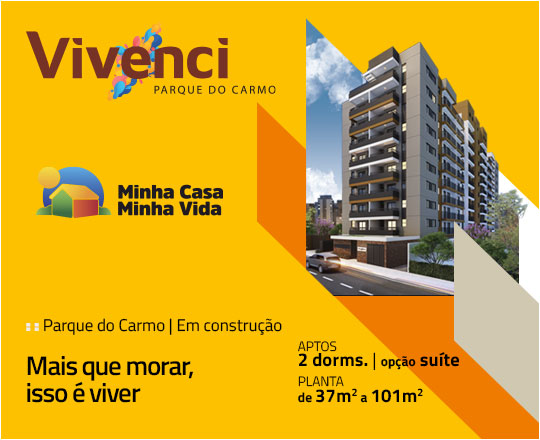banner vivenci parque do Carmo